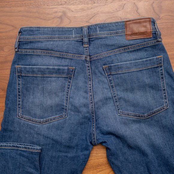 Revtown Mens' Jeans - Sharp Fit Vintage Indigo 31x30 - Picture 4 of 7
